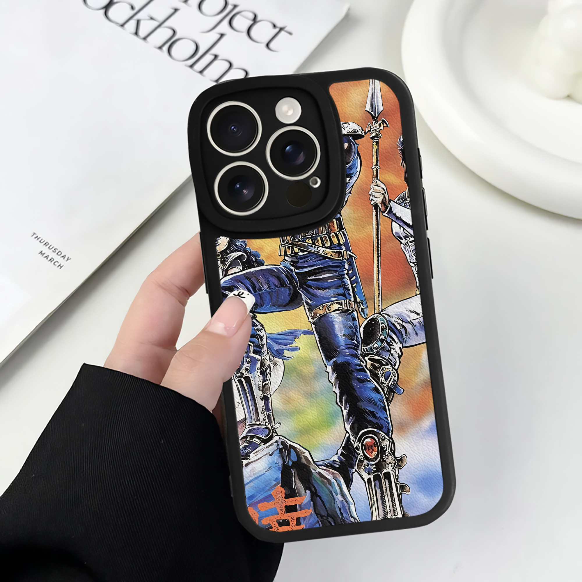 （画像用） 北斗の拳 Fist of the North Star 【iPhone 16シリーズ対応】シリコンスマホケース（レザー調） 材質：シリコン